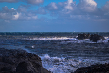 Dyrholaey - May 04, 2018: Coastal view of the cape of Dyrholaey, Iceland