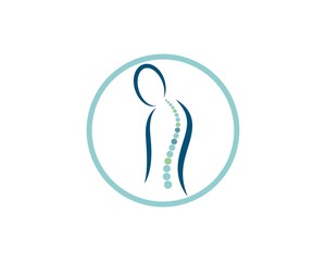 Spine diagnostics symbol logo template