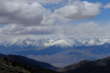 The Great Basin and the snow-capped White mountains of Eastern California