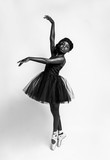 Portrait of girl performing ballerina