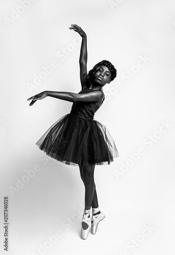 Portrait of girl performing ballerina