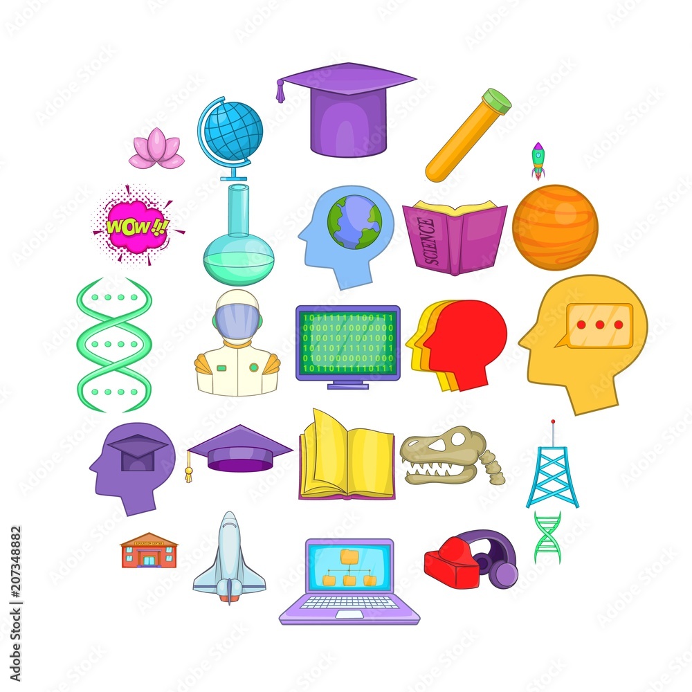 Poster resource icons set. cartoon set of 25 resource vector icons for web isolated on white background
