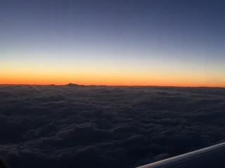 Sunset During Flight