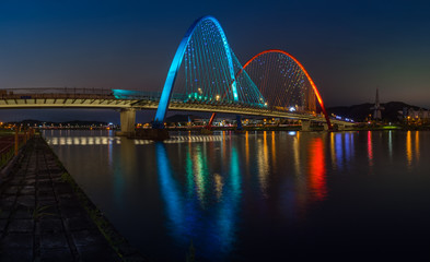 Expo Bridge in Daejeon,South Korea.