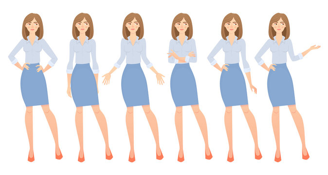 business woman set