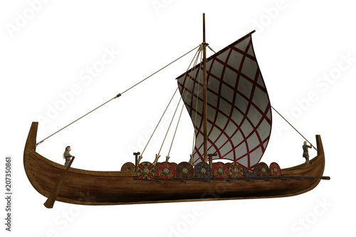 "Viking Longship Illustration" Stock photo and royalty-free images on Fotolia.com - Pic 207350861