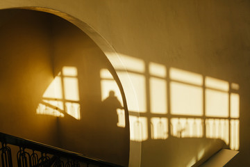 sunset shadow, 해질녁 그림자.