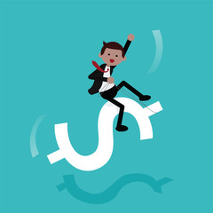 Businessman with money Rodeo