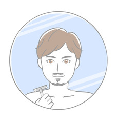 男性　ヒゲ
