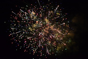 Fototapeta premium Realistic fireworks