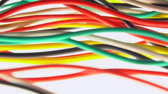 Colorful wire ,b-roll footage for making changes