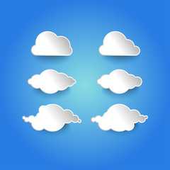 Vector illustration of clouds.clouds icon template. clouds background.clouds shape