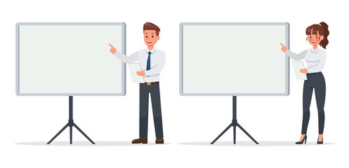 business people working in office character vector design. no10