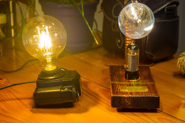 Light fixtures handmade in vintage style