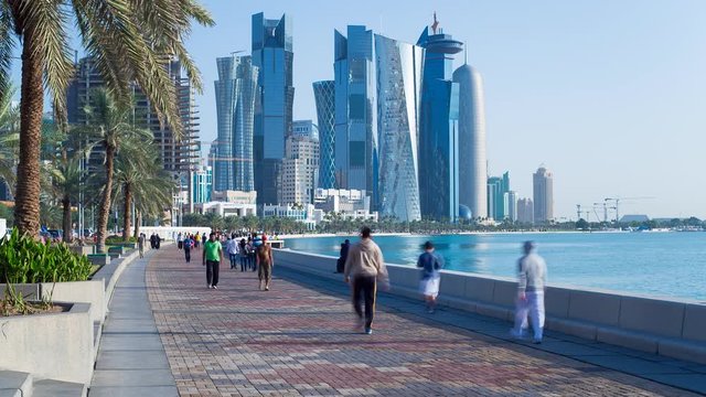 WS T/L Arabian peninsula and west bay central finacial district / Doha, Qatar