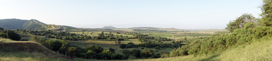 Valley in Golan Heights
