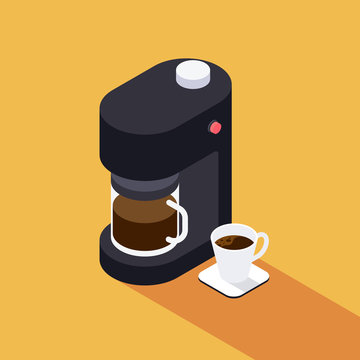 Premium Vector  Coffee maker professional coffee machines