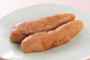 無着色の辛子明太子