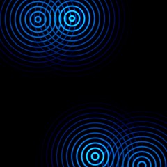 Circle vortex dark blue, abstract background