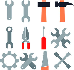 Carpenter Tool icon set