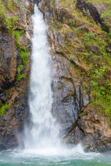 National Park,beautiful deep forest waterfall in Thailand. (Chock Ka Din Waterfall)