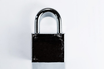 Lock on white background.