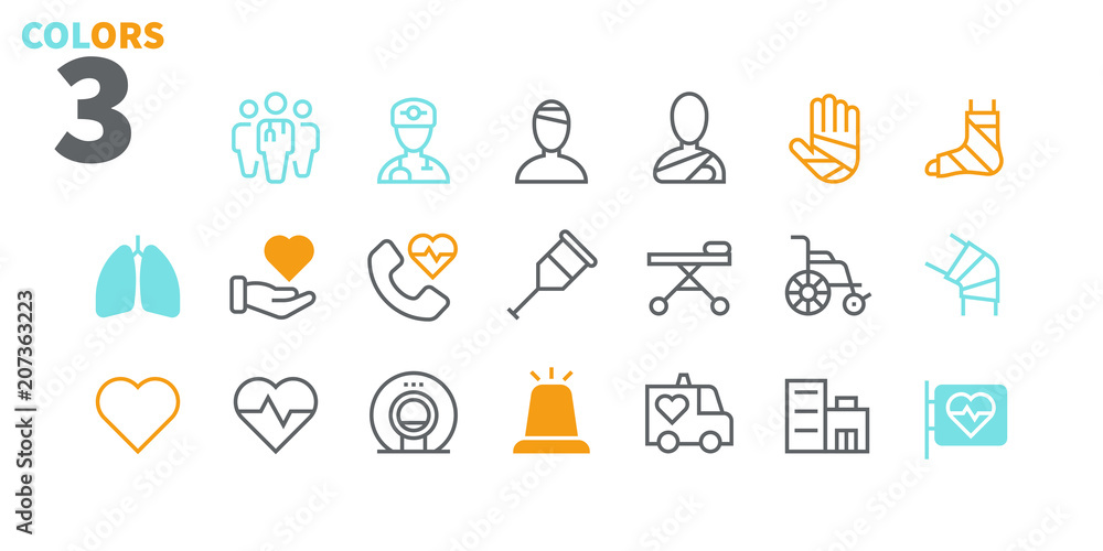Poster medical ui pixel perfect well-crafted vector thin line icons 48x48 ready for 24x24 grid for web grap