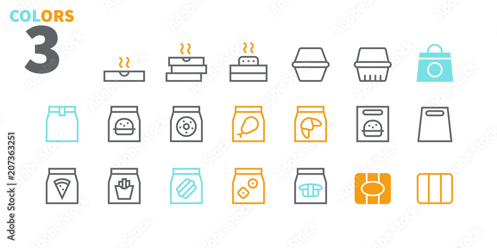 Poster take out ui pixel perfect well-crafted vector thin line icons 48x48 ready for 24x24 grid for web gra