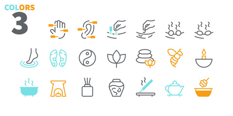 Alternative medicine UI Pixel Perfect Well-crafted Vector Thin Line Icons 48x48 Ready for 24x24 Grid for Web Graphics and Apps with Editable Stroke. Simple Minimal Pictogram Part 2-2
