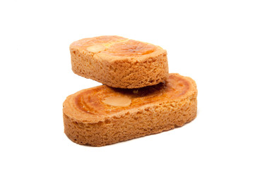 tasty cookie isolated on the white