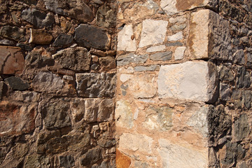 Kanyaka South Australia, closeup of stonework wall