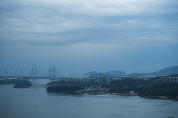 Fototapeta na wymiar 鷲羽山からの景色