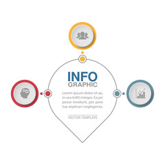 Vector infographic template for diagram, graph, presentation, chart, business concept with 3 options.
