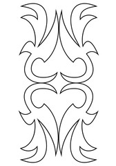 Decorative ornament in the form of heart