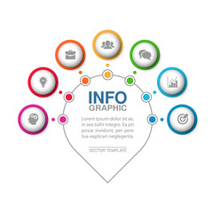 Vector infographic template for diagram, graph, presentation, chart, business concept with 7 options.