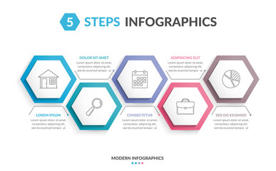 5 Steps Infographics