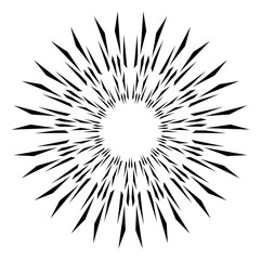 Obraz premium abstract Circular sparkle black rays explosion