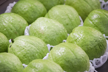 Stack guava on the fresh market