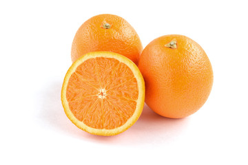 Orange isolated on white background.