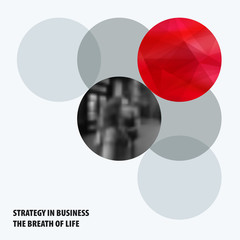 Abstract design of colourful vector elements for smooth background with round shapes rinds for business partnership collaboration.