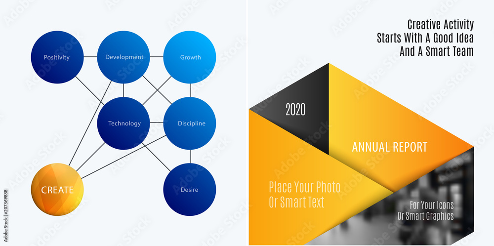 Poster abstract design of colourful vector elements for smooth background with round shapes rinds for busin