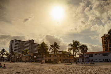 Obraz premium sunglasses beach