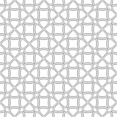 Gray seamless pattern on white background