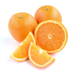 Orange isolated on white background.