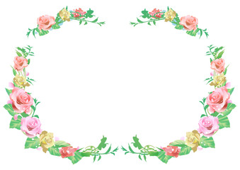 バラの花の枠