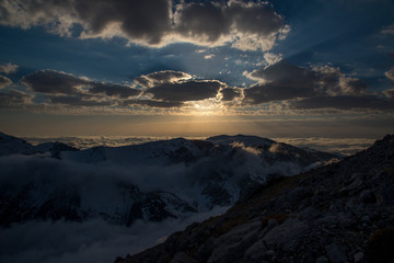 A bright ascent to the mountain of Oshten, Adygea