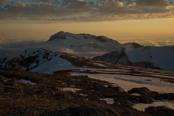 Fototapeta premium A bright ascent to the mountain of Oshten, Adygea