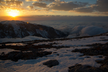 A bright ascent to the mountain of Oshten, Adygea
