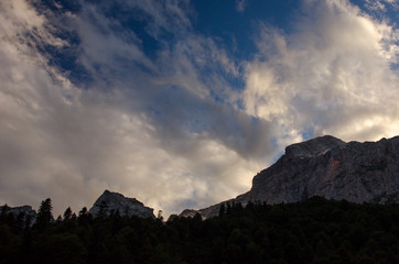 Majestic mountain landscapes of the Caucasian reserve