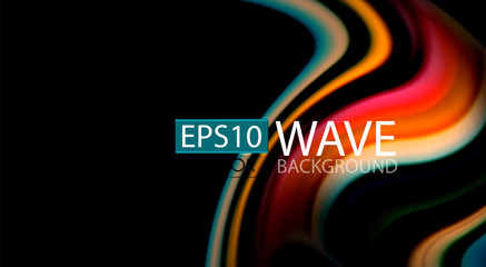 Blur color wave lines abstract background